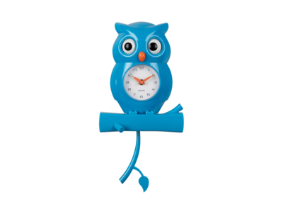 Wandklok Owl pendulum ABS