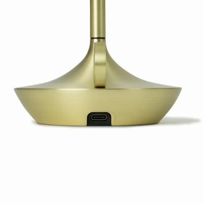Graypants Tafellamp Wick S LED oplaadbaar messing
