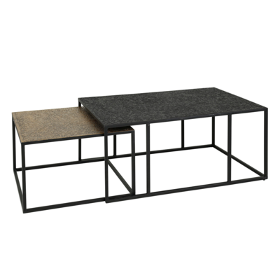 Salontafel Metallica Brons &amp; Zwart