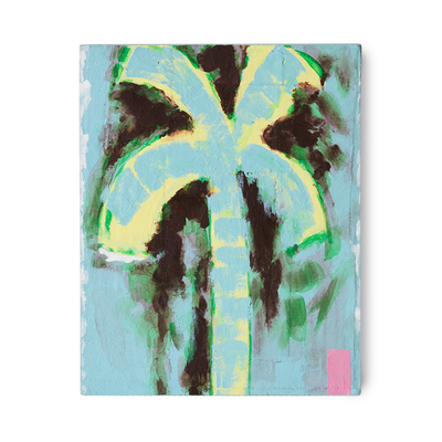 HKliving Schilderij Pocket exhibit Palmate 20x16 cm