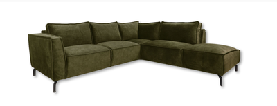 Hoekbank Londen Rechts donkergroen