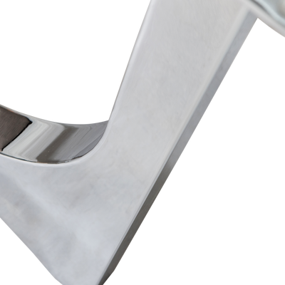 Zaandam design poot metaal chroom