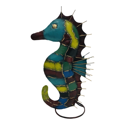 Zeepaard metaal H48cm