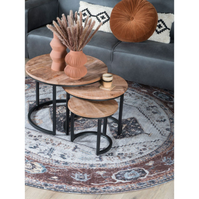 Salontafel Noor naturel - Set van 3