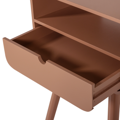 Nils nachtkastje/bijzettafel hout oudroze [fsc]