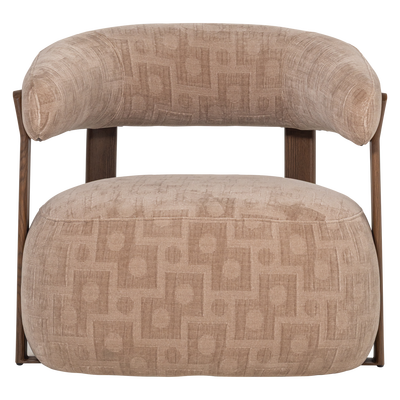 Foon fauteuil 3d structuurstof bruin [fsc]