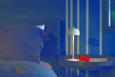 Zafferano tafellamp Circe oplaadbaar