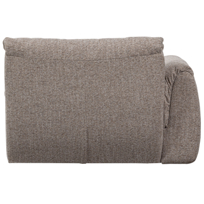 Baggy 1-zits element met arm links geweven chenille oudroze