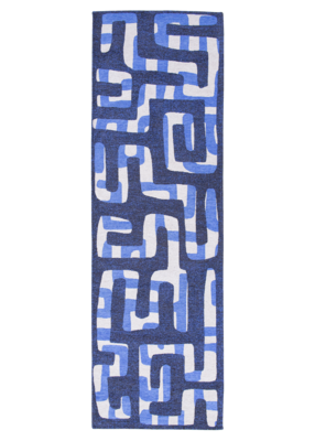 Ecorugs vloerkleed Kuba blauw