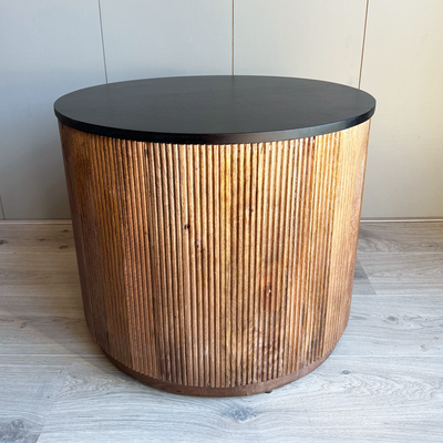 Old Inn Wonen salontafel Rome box zwart/bruin klein