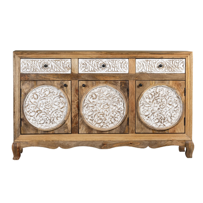 Daska - Gesneden Mangohouten Dressoir