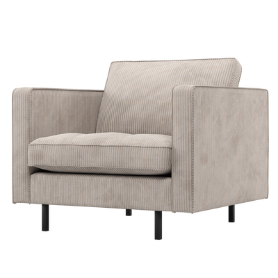 Rodeo classic fauteuil ribstof roestbruin