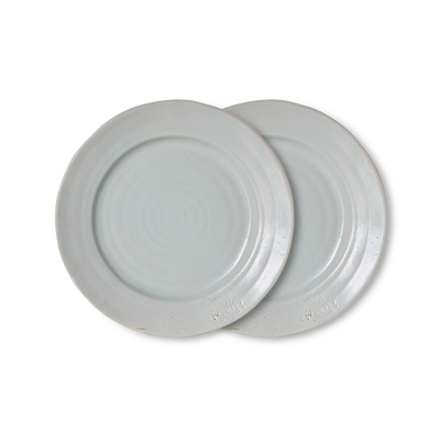 HKliving Servies Farmhouse Ceramics Klein bord - set van 2