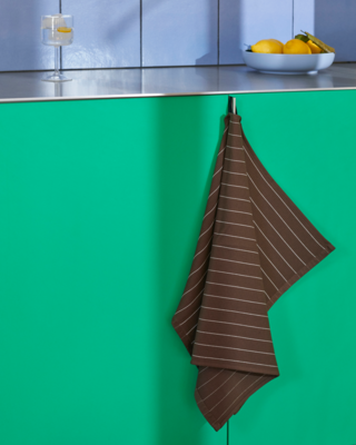 HAY theedoek Canteen - Chocolate Pinstripe