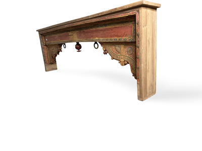 Wandtafel gekleurd Beam Shekhawati uniek