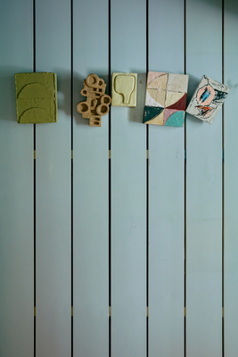 HKliving Schilderij Pocket exhibit Palette 20x26 cm