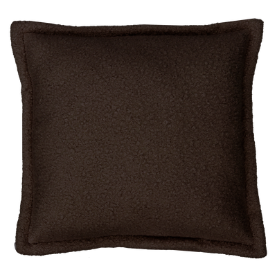 Kussen bouclé dark chocolate