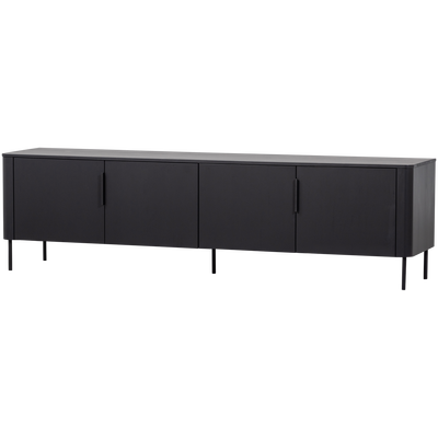 Gunnar tv meubel 200 cm grenen matzwart [fsc]