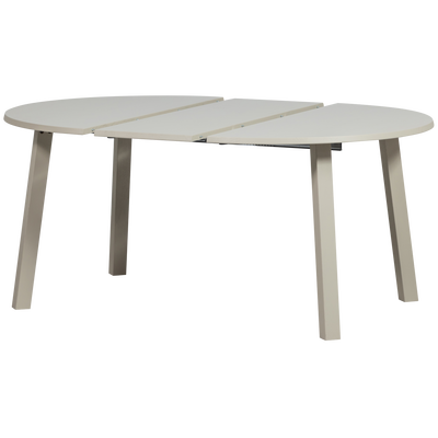 Janne uitschuifbare eettafel rond eiken dakargrau [fsc]
