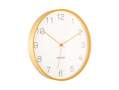 Karlsson KA5364OR Mini Flip Orologio da Muro, Arancione, nero (schwarz), eckig