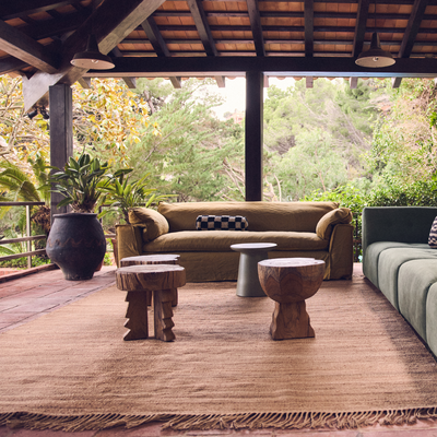 HKLIVING Bank Nomad 3-zits linnen