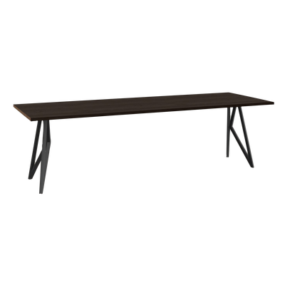 Studio HENK tafel Butterfly Rechthoekig - zwart frame, gerookte beits
