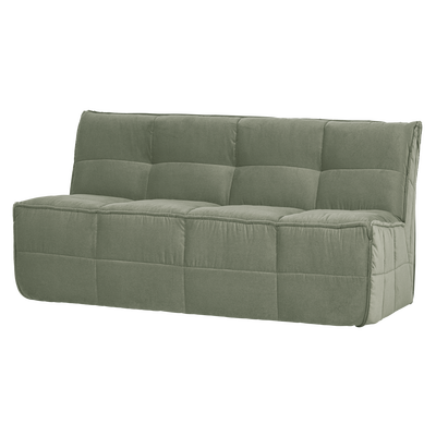 Cluster eetbankje met rugleuning boucle khaki bruin