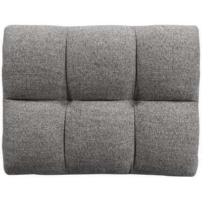 Allure hocker geweven stof donkerbruin melange