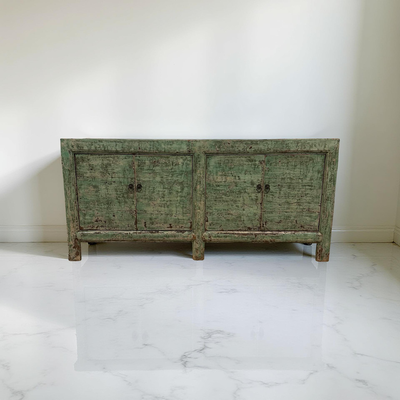 dressoir 4deur groen uniek