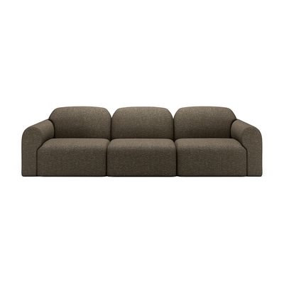 Bulky modulaire bank set - 3 seat - cedar 