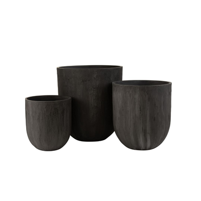 Set van 3 Bloempotten rond