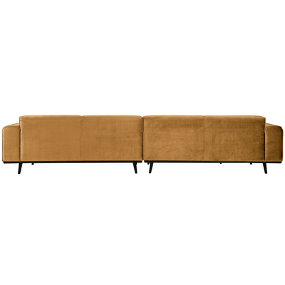 Statement xl 4-zits bank 372 cm lichtbruin melange