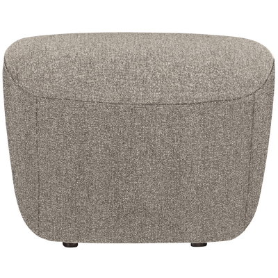 Lofty hocker boucle staalgrijs