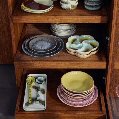 HKliving Servies 70's ceramics ontbijtbord