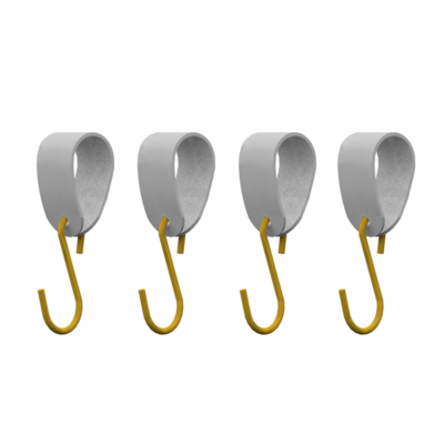 S-haakje Goud - Maat S - set van 4