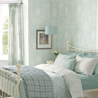 vliesbehang laura ashley josette duck egg