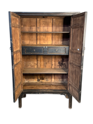 Wandkast zwart 2 deurs