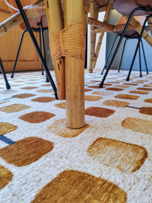 Ecorugs vloerkleed Cobblestone geel