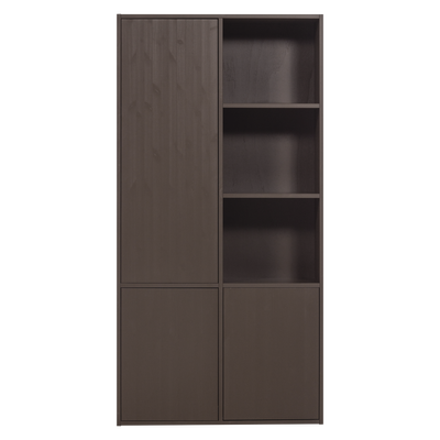 Meggy opbergkast links 108 cm grenen middenbruin [fsc]