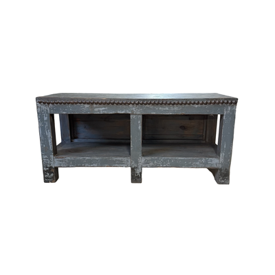 werkbank grijs met authentieke nagelrand