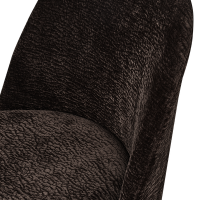 Vogue eetkamerstoel structure velvet brass