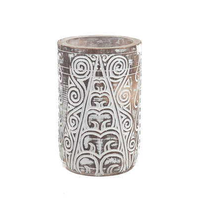 Vaas Tribal handgesneden hout