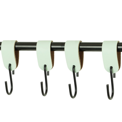 Leren S-haak hangers (set van 4)