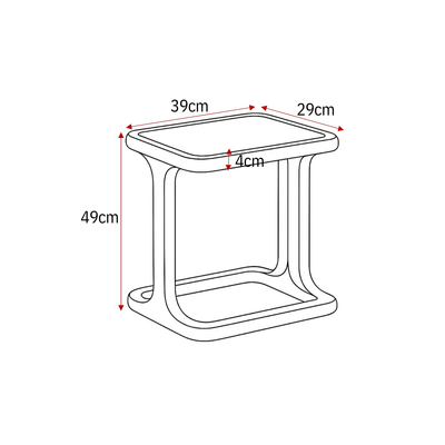 Bijzettafel Luno Bruin