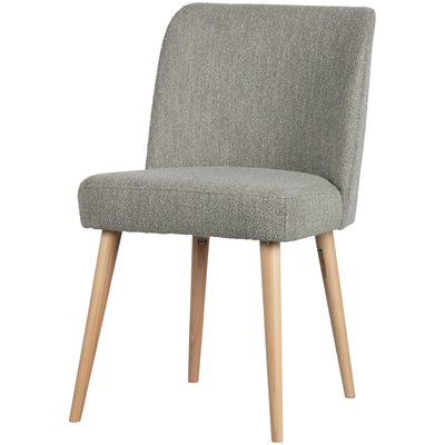 Force eetkamerstoel boucle staalgrijs