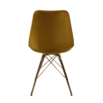 Kuipstoel Velvet goud frame