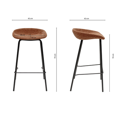 Kick barkruk Riga - 70 cm