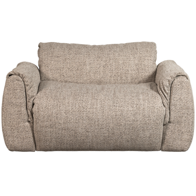 Baggy loveseat geweven chenille bruin