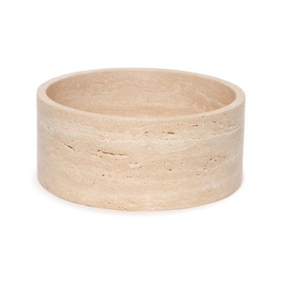 Travertine fruitschaal