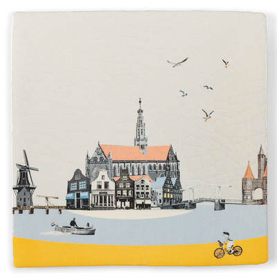 StoryTiles wandtegel Verliefd op Haarlem